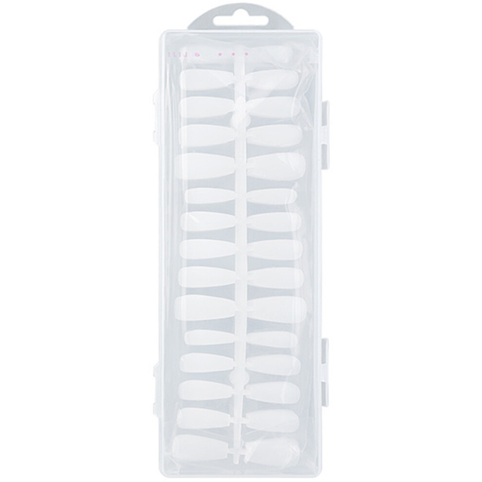 Inoomp White 300Pcs Fake Nail Tips Smooth Surface Press On Nails For Nail Art