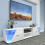 Dripex High Gloss TV Cabinet Stand, 150cm, with LED light 1