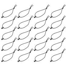 20pcs Elastic String Clip Backpack Webbing Accessories Nylon Gear Clip Lightweight Strap Management Tool Buckle Storage Rope Attachments