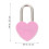 72 Pcs Small Metal Heart Shaped Padlock Mini Diary Book Lock With Keys 10