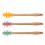 1 set 3 pcs silicone honey dippers stirring sticks assorted color 1