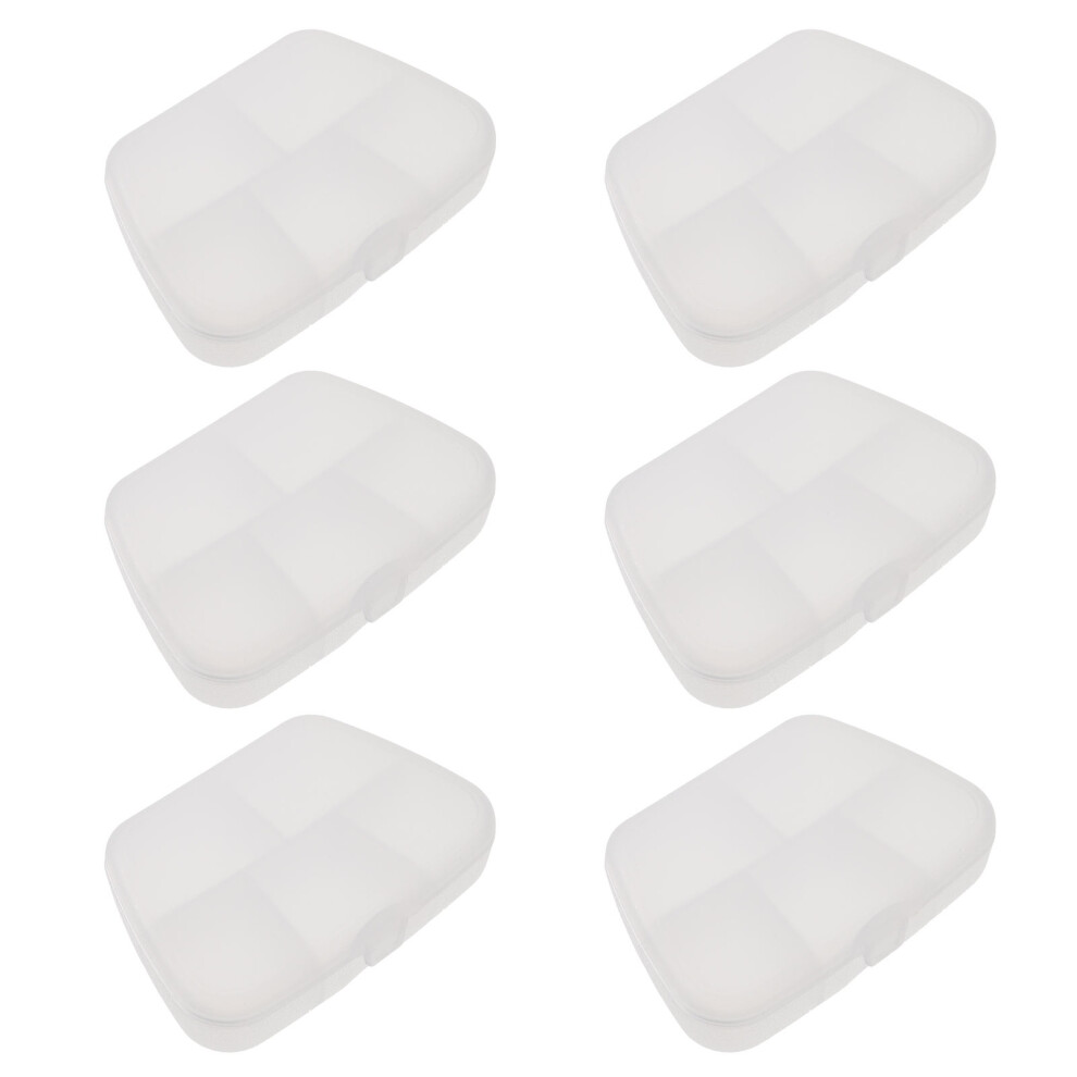 Iplusmile 6Pcs Transparent Multipurpose Pill And Earphone Cord Storage Cases Pp