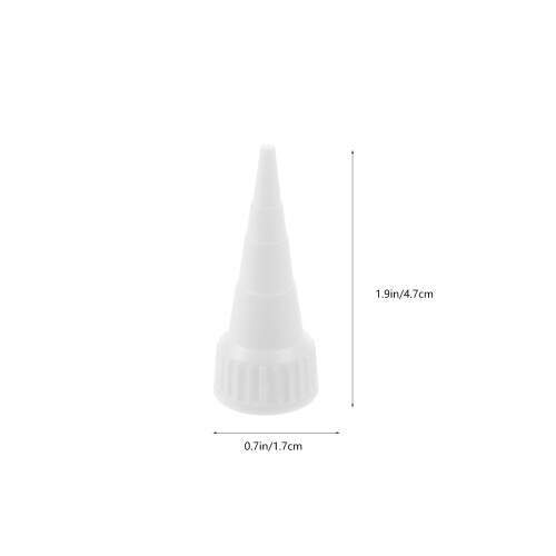 20Pcs White Glue Nozzle Tips Precision Applicator for DIY Crafting 2