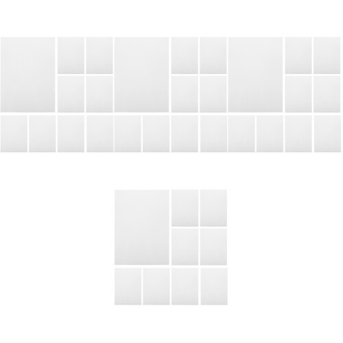 40 Pcs PVC Transparent Hard Lightbox Lighting Gel Sheets 2