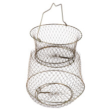 folding fishing net trap for fish shrimp mesh cage