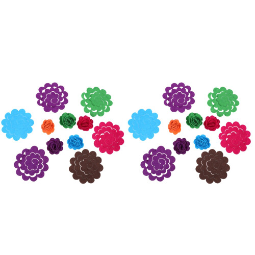 100 Pcs Simulation Felt Flowers For Sewing Diy Crafts Mixed Color 1