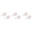 6Pcs Aluminum White 360 Rotating Flag Pole Clips for Fixing Flagpoles 5