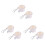 6Pcs Aluminum White 360 Rotating Flag Pole Clips for Fixing Flagpoles 3