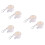 6Pcs Aluminum White 360 Rotating Flag Pole Clips for Fixing Flagpoles 8