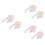6Pcs Aluminum White 360 Rotating Flag Pole Clips for Fixing Flagpoles 7