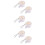 6Pcs Aluminum White 360 Rotating Flag Pole Clips for Fixing Flagpoles 9