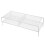 Dual-Layer White Iron Desktop Monitor Riser Stand for Office Use 1