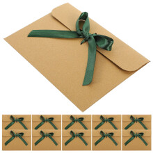 Greeting Cards Holder Kraft Paper Envelopes Green 50set
