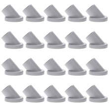 20Pcs Grey PVC Chair Leg Caps Rubber Furniture Feet Floor Protectors