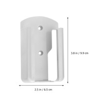 2Stk Weißer Fernbedienung Wandhalter Plastik Nagelfrei Organizer