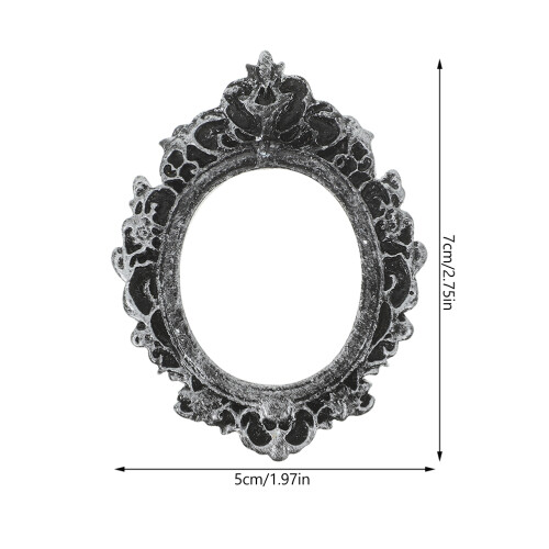 6Pcs Multi Color Mini Photo Frames Resin Tiny Picture Frame Decor Set 2
