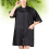1pc Waterproof Work Clothes Women's Overall Jacket Barber Cape Black 6