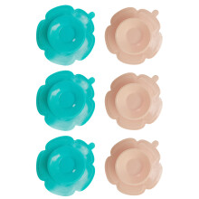 6Pcs Toddler Plate Bowl Suction Mat Silicone Baby Tableware Sucker Set