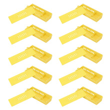 10Pcs Yellow Queen Bee Cage Durable Beekeeping Tool Accessory
