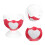 Embossed Ceramic Egg Cup Heart Pattern Relief Breakfast Accessory 9