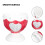 Embossed Ceramic Egg Cup Heart Pattern Relief Breakfast Accessory 8