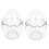 2Pcs Transparent Glass Pudding Jars Eggshell Design for Home Use 6