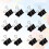 96pcs Office Stationary Binder Clips Paper Clips Black 7