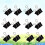 96pcs Office Stationary Binder Clips Paper Clips Black 5