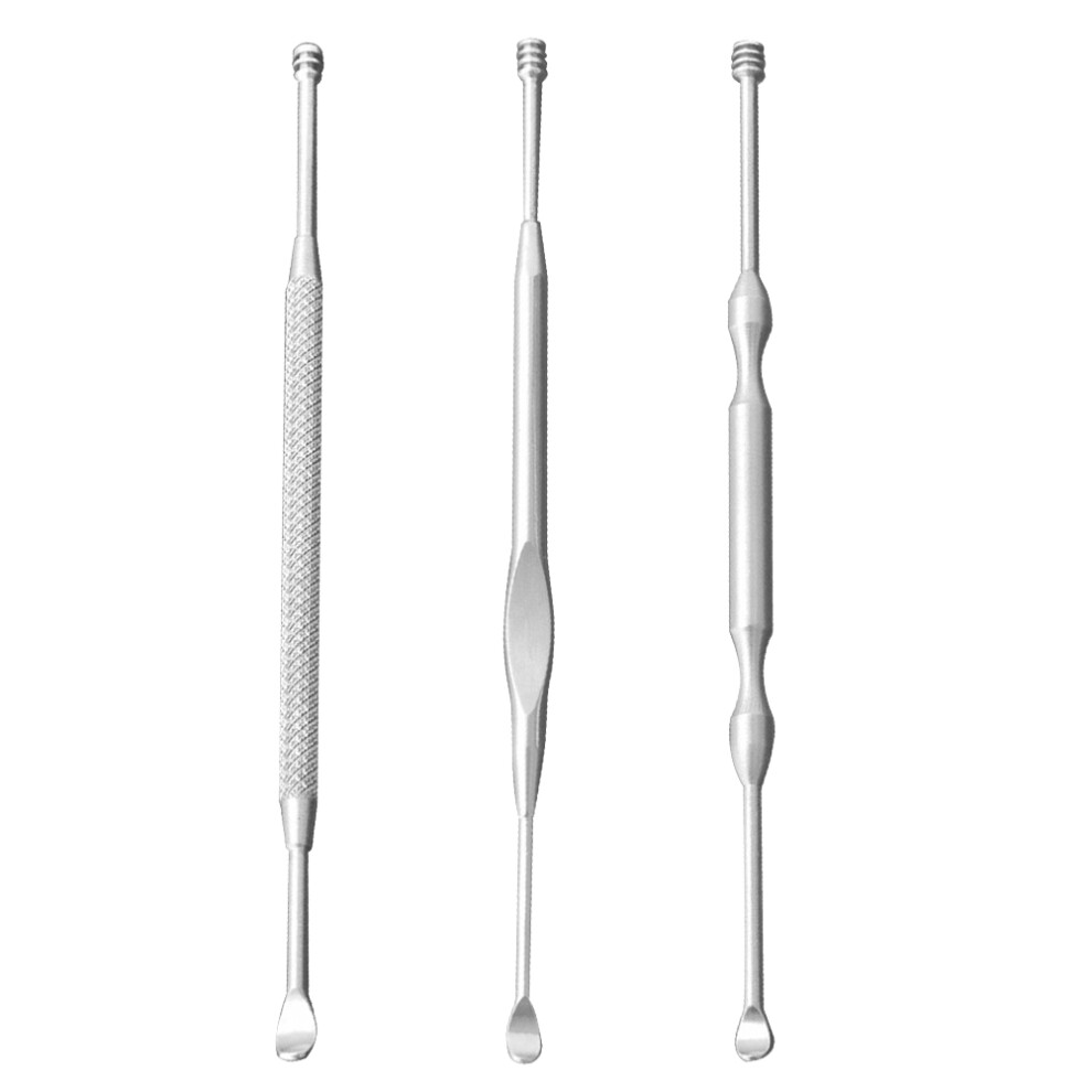 Totority Silver 6Pcs Ear Wax Removing Tool Sturdy Stainless Steel Ear Scoop Kit