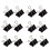 96pcs Office Stationary Binder Clips Paper Clips Black 10