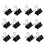 96pcs Office Stationary Binder Clips Paper Clips Black 9