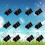 96pcs Office Stationary Binder Clips Paper Clips Black 8