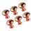 6Pcs Diamond Crystal Glass Knobs For Kitchen Cabinet And Drawer Rose Gold 1