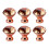 6Pcs Diamond Crystal Glass Knobs For Kitchen Cabinet And Drawer Rose Gold 8