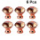 6Pcs Diamond Crystal Glass Knobs For Kitchen Cabinet And Drawer Rose Gold 4