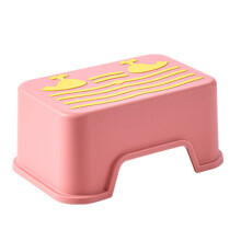 1Pc Toddler Footstool Pink Plastic Non-Slip Stool for Home Toilet
