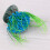 Blue Aquarium Decorations Plastic Plants Fish Tank Realistic Look 8