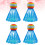 4Pcs Premium Blue LED Playing Shuttlecocks for Outdoor Badminton 11