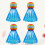 4Pcs Premium Blue LED Playing Shuttlecocks for Outdoor Badminton 2