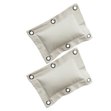 2Pcs Beige Wall Mounted Boxing Pad Durable Canvas for Home Workout