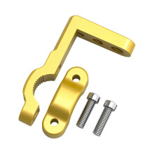 Motorcycle Handlebar Mount Adjustable Clamp for Lights and Camera Universal Motorbike Accessory Gold