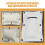 2Pcs Beige Wall Mounted Boxing Pad Durable Canvas for Home Workout 7
