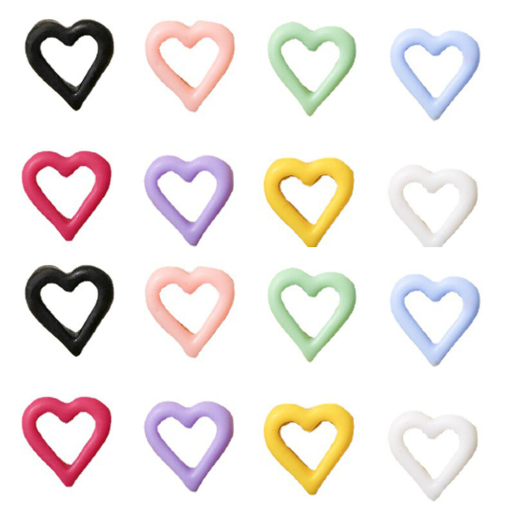 Ohphcall Nail Flatback Charms Assorted Color Epoxy Resin 100Pcs