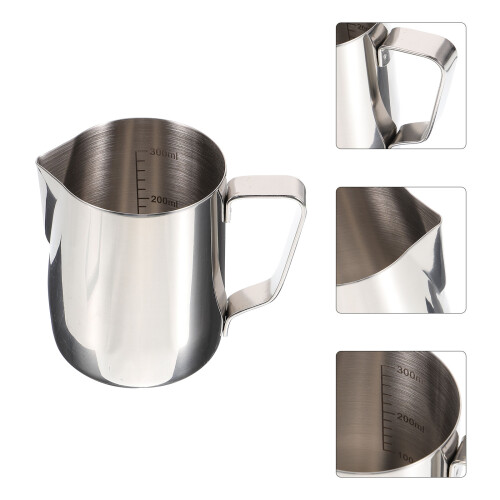300ml diy lipstick heating cup with handle for wax melting, silver 2