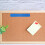 5Pcs Durable Sky-Blue Felt Bulletin Board Strips for Desk and Wall Use 10