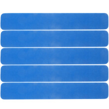 5Pcs Durable Sky-Blue Felt Bulletin Board Strips for Desk and Wall Use