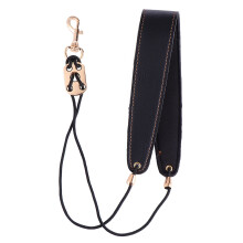Black PU Saxophone Belt Strap Adjustable for Alto Tenor Sax