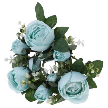 Imitation Flower Wreath Decorative Candle Rings 1set
