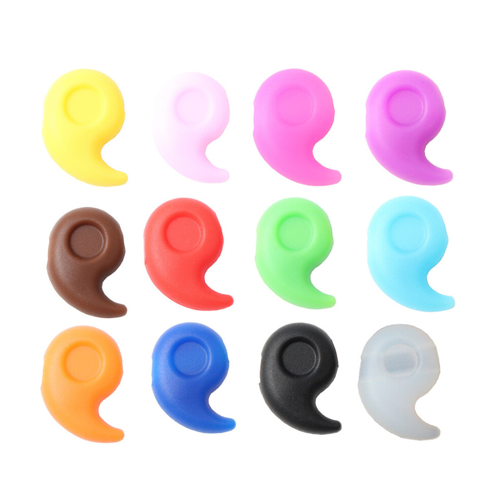 Vaguelly 12Pairs Silicone Eyeglass Sleeve Non-Slip Ear Hook Kit Assorted Colors