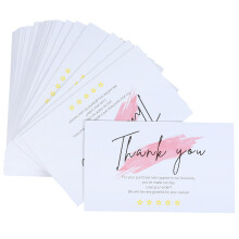 60Pcs Cute Thank You Business Cards Paper Multi Color for Gift Packing